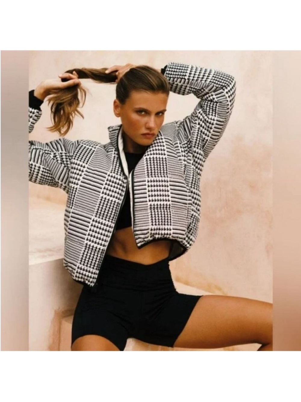 L*Space elevation jacket in black/white reversible size small